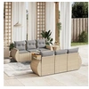 Image de Salon de jardin modulable rotin beige 7 pieces x 70 x 69 6 personnes