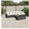 Image de Salon de Jardin avec Coussins 9 pcs, Canapés de Terrasse, Ensemble de Meubles de Patio, Mobilier d'Extérieur, Noir 3225090