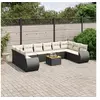Image de Salon de Jardin avec Coussins 11 pcs, Sièges de Patio, Ensemble de Meubles, Mobilier de Terrasse Arrière-cour 3225174