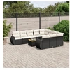 Image de Salon de Jardin avec Coussins 11 pcs, Sièges de Patio, Ensemble de Meubles, Mobilier de Terrasse Arrière-cour 3225181