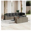 Image de Salon de Jardin avec Coussins 9 pcs, Canapés de Terrasse, Ensemble de Meubles de Patio, Mobilier d'Extérieur, Gris 3225535