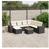 Image de Salon de jardin modulable rotin noir 8 pieces x 83 x 69 7 personnes