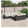 Image de Salon de jardin modulable rotin noir 11 pieces x 83 x 69 10 personnes