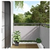 Image de Ecran d'intimité de balcon gris 400x120 cm PVC, rouleau de clôture, bande de clôture, écran de clôture d'intimité 4005493