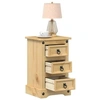 Image de Table de chevet Corona 35x32,5x58 cm bois de pin massif