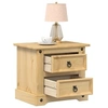 Image de Table de chevet Corona 53x39x47 cm bois de pin massif, meuble de chevet, table d'appoint, armoire de lit 4005658
