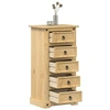 Image de Table de chevet Corona 53x39x103 cm bois de pin massif, meuble de chevet, table d'appoint, armoire de lit, armoire de 4005661