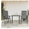 Image de Lot de 2 Chaises Pliables de Jardin, Sièges de Terrasse, Chaises de Balcon, Meubles de Patio Extérieur, Gris Résine 4007140