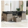 Image de Salon de jardin modulable resine tressee gris 7 pieces x 234 x 69