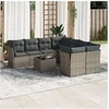 Image de Salon de jardin modulable resine tressee gris 9 pieces x 234 x 69 8 personnes