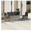 Image de Salon de jardin modulable resine tressee gris 5 pieces x 179 x 69 5 personnes