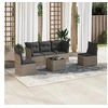 Image de Salon de jardin modulable resine tressee gris 6 pieces x 179 x 69 5 personnes