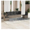 Image de Salon de jardin modulable resine tressee gris 6 pieces x 234 x 69 6 personnes