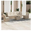 Image de Salon de jardin modulable rotin beige 7 pieces x 234 x 69 6 personnes