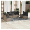 Image de Salon de jardin modulable resine tressee gris 7 pieces x 110 x 69 7 personnes