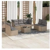 Image de Salon de jardin modulable rotin beige 8 pieces x 110 x 69 7 personnes