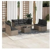 Image de Salon de jardin modulable rotin gris 8 pieces x 110 x 69 7 personnes