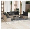 Image de Salon de jardin modulable resine tressee gris 8 pieces x 110 x 69