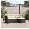 Image de Salon de Jardin avec Coussins 4 pcs, Canapés avec Pieds Réglables, Ensemble de Meubles d'Extérieur Patio Terrasse, 3249375