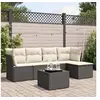 Image de Salon de jardin modulable rotin noir 6 pieces x 234 x 69 5 personnes
