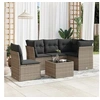 Image de Salon de Jardin avec Coussins 6 pcs, Canapés de Terrasse, Ensemble de Meubles de Patio, Mobilier d'Extérieur, Gris 3249489