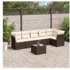 Image de Salon de jardin modulable resine tressee marron 7 pieces x 289 x 69 6 personnes