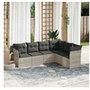 Image de Salon de Jardin avec Coussins 6 pcs, Canapés de Terrasse, Ensemble de Meubles de Patio, Mobilier d'Extérieur, Gris 3249521