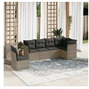 Image de Salon de Jardin avec Coussins 6 pcs, Canapés de Terrasse, Ensemble de Meubles de Patio, Mobilier d'Extérieur, Gris 3249539