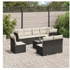 Image de Salon de Jardin avec Coussins 9 pcs, Canapés avec Pieds Réglables, Ensemble de Meubles d'Extérieur Patio Terrasse, 3249605