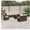 Image de Salon de jardin modulable rotin marron 11 pieces x 110 x 69 10 personnes