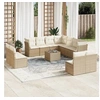 Image de Salon de jardin modulable rotin beige 12 pieces x 110 x 69
