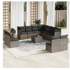 Image de Salon de jardin modulable resine tressee gris 12 pieces x 110 x 69 11 personnes