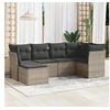 Image de Salon de Jardin avec Coussins 6 pcs, Canapés de Terrasse, Ensemble de Meubles de Patio, Mobilier d'Extérieur, Gris 3249789
