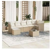 Image de Salon de jardin modulable rotin beige 8 pieces x 289 x 69
