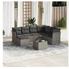 Image de Salon de jardin modulable resine tressee gris 8 pieces x 234 x 69 7 personnes