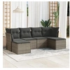 Image de Salon de Jardin avec Coussins 6 pcs, Canapés de Terrasse, Ensemble de Meubles de Patio, Mobilier d'Extérieur, Gris 3249849
