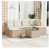 Image de Salon de jardin modulable rotin beige 7 pieces x 234 x 69 6 personnes