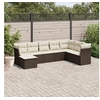 Image de Salon de jardin modulable resine tressee marron 8 pieces x 289 x 69 8 personnes