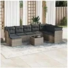 Image de Salon de jardin modulable resine tressee gris 9 pieces x 289 x 69 8 personnes