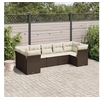 Image de Salon de Jardin avec Coussins 7 pcs, Canapés de Terrasse, Ensemble de Meubles de Patio, Mobilier d'Extérieur, Marron 3249962