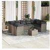 Image de Salon de Jardin avec Coussins 10 pcs, Canapés avec Pieds Réglables, Ensemble de Meubles d'Extérieur Patio Terrasse, 3249979