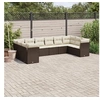 Image de Salon de Jardin avec Coussins 10 pcs, Canapés avec Pieds Réglables, Ensemble de Meubles d'Extérieur Patio Terrasse, 3250042