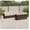 Image de Salon de jardin modulable resine tressee marron 10 pieces x 289 x 69 10 personnes