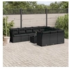 Image de Salon de jardin modulable resine tressee noir 11 pieces x 289 x 69 10 personnes