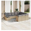 Image de Salon de jardin modulable rotin beige 11 pieces x 289 x 69 10 personnes