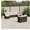 Image de Salon de Jardin avec Coussins 9 pcs, Canapés de Terrasse, Ensemble de Meubles de Patio, Mobilier d'Extérieur, Marron 3250152