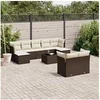 Image de Salon de jardin modulable rotin 7 personnes 10 pieces