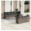 Image de Salon de Jardin avec Coussins 10 pcs, Canapés avec Pieds Réglables, Ensemble de Meubles d'Extérieur Patio Terrasse, 3250169