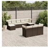 Image de Salon de Jardin avec Coussins 10 pcs, Canapés avec Pieds Réglables, Ensemble de Meubles d'Extérieur Patio Terrasse, 3250172