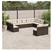 Image de Salon de jardin avec coussins 12 pcs marron résine tressée 3250212